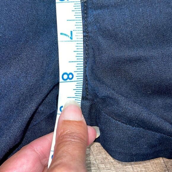 Rag & Bone Womens The Grand Prix Motocross Leather Chevron Jeans Midnight Size 2 - Picture 13 of 14